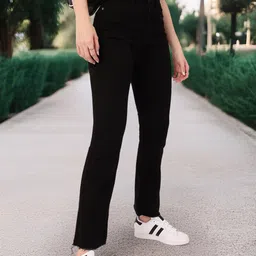 DressBerry Women Modern Cool Stretchable Frayed Jeans-image-68