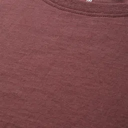 Roadster Men Rust Red Solid Round Neck T-shirt image 3