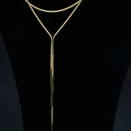 PALMONAS Gold-Plated Stainless Steel Layered Necklace image 2