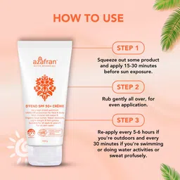 Azafran Organics D'fend SPF 50+ Sunscreen Creme 100g image 4