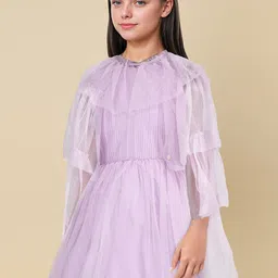 Allen Solly Junior Girls Cotton Fit & Flare Dress image 5