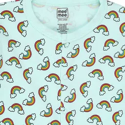 MeeMee Infant Pack of 3 Blue Printed Baby Apparel Gift Set image 5