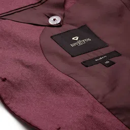 INVICTUS Geometric Self Design Slim Fit Smart Casual Blazer image 3