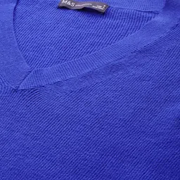Marks & Spencer V-Neck Ribbed Pullover image 3