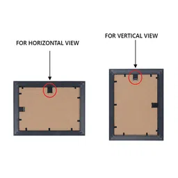 eCraftIndia Set Of 2 Black Solid Memory Wall Collage Photo Frames image 5