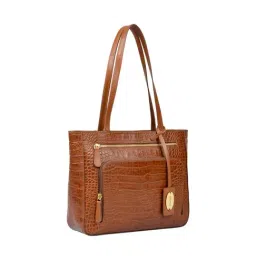 Hidesign Tan Textured Medium Shoulder Handbag image 2