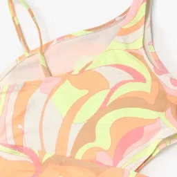 GAP Girls Multi Athletic Fit Printed Sleeveless Swimsuit image 3