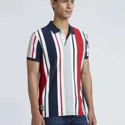 Pepe Jeans Multicolored Cotton Regular Fit Striped Polo T-Shirt image 3