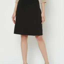 SALT Attire Black Generous A ine Skirt-image-38