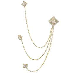 Peora Gold Plated Indian Traditional Ethnic Designer Brooch for Men image 3