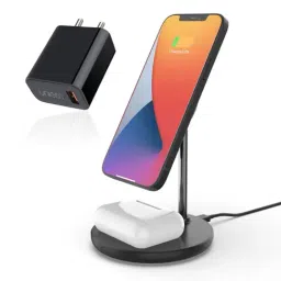 unigen audio UNIGEN MAGTEC 200 2 in 1 Magnetic Wireless Stand for iPhone 13, 12 Series (Black)-picture-14