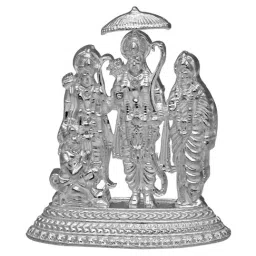 Sri Jagdamba Pearls 0.8 Silver Ram Lakshman Sita Idol-image-18