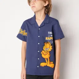 Jack & Jones Junior Dark Blue Printed Shirt-picture-32