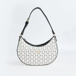 Code by Lifestyle White & Black Printed Shoulder Handbag-picture-18