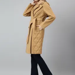 Latin Quarters Beige Solid Coat image 3