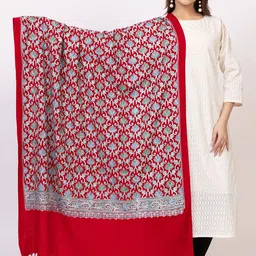 VASABA Floral Embroidered Acrylic Shawl-picture-16