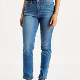 Levi's 724 Blue Slim Fit High Rise Jeans-image-47