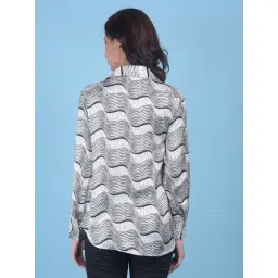 Crimsoune Club Black & White Printed Shirt image 2