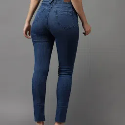 SHOWOFFFF Clean Look Blue Skinny Fit Jeans image 2