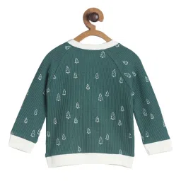 MINIKLUB Boys Green Printed Full Sleeves T-Shirt with Pants image 3
