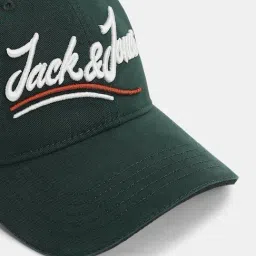 Jack & Jones Trekking Green Embroidered Cap image 4