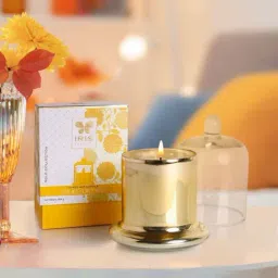 IRIS Gold Collection White Celeste Bell Choco Orange Fragrance Jar Candle-image-41