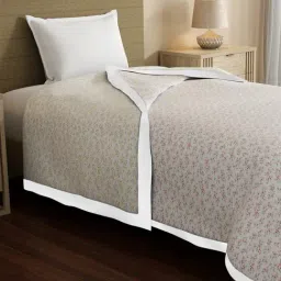 Boutique Living Zen Living White & Grey Tencel Floral 250 TC Single Reversible Dohars-image-83