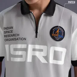 The Souled Store Grey Cotton Loose Fit Graphic Print T-Shirts image 3