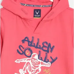 Allen Solly Boys Pink Printed Full Sleeves Sweatshirt image 3