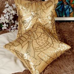 HOSTA HOMES Sequins Beige Polyester Cushion Covers- Set of 2-picture-44