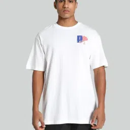 Puma White Cotton Relaxed Fit Printed T-Shirt-picture-14