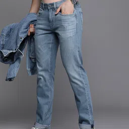 Louis Philippe Jeans Men Slim Fit Low-Rise Light Fade Stretchable Jeans-image-82