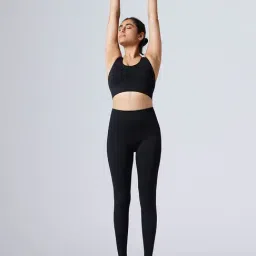 Feier Onyx Black Solid Agile Leggings image 5