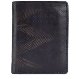 KOMPANERO Theo Blue Leather Textured Bi-Fold Wallet-picture-10