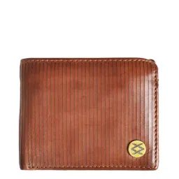 KOMPANERO Lineage Cognac Leather Textured Bi-Fold Wallet-picture-36