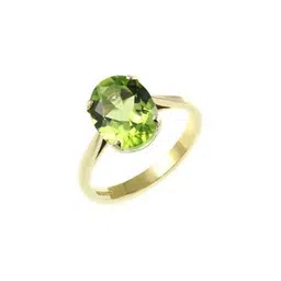 RAVIOUR LIFESTYLE Gold Plated Peridot Studded Finger Ring-picture-27