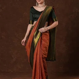 Saree mall Striped Zari Maheshwari Sarees-image-64