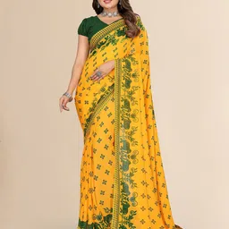 Moda Rapido Ethnic Motifs Poly Georgette Saree-picture-31