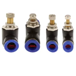 GENERIC 6 mm  Flow Control Connector Black & Blue-Pack of 5 image 2