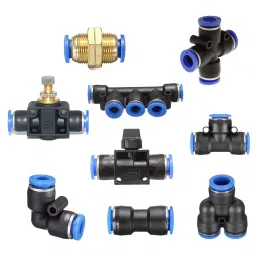GENERIC 6 mm  Flow Control Connector Black & Blue-Pack of 5 image 3