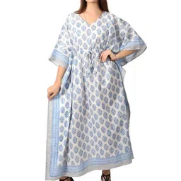 Fabric Venue Floral Print Kimono Sleeve Kaftan Maxi Dress-picture-35