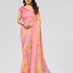 Civamee Paisley Printed Poly Georgette Saree-picture-23