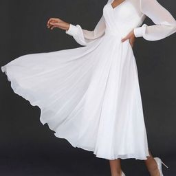 JC Mode V-Neck Fit & Flare Midi Dress-picture-44