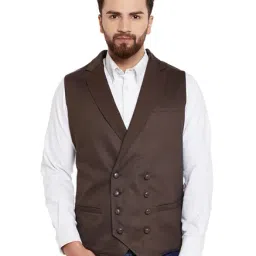 Hypernation Brown Regular Fit Notched Lapel Jacket-picture-25