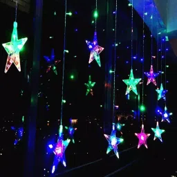 X4Decor Star Curtain 6+6 Pixel Led Light Multicolor-image-36