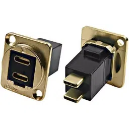 RS PRO Straight Panel Mount USB Connector 2 Port Type C, 2035582-image-88