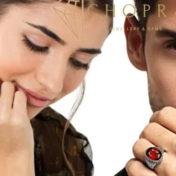 GenZcomplex Gold-Plated Brass Garnet Finger Ring image 2