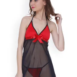new blue eyes Women Halter Neck Baby Doll-picture-26
