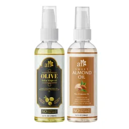 AromaMusk Organic 100% Pure Cold Pressed Extra Virgin Olive & Sweet Almond Oil-image-98