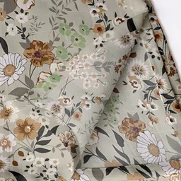 Vargottam 12-Pcs Grey & Brown Printed Cotton Table Napkins image 5